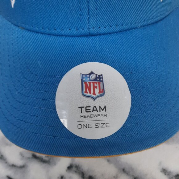 Chargers NFL Team Headwear Hat - One Size Fits All Blue & Yellow 100% Cotton - Picture 4 of 5